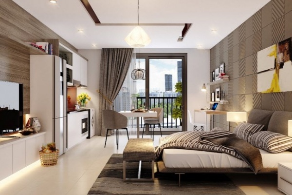 01 bedroom apartment for rent in Vinhomes Gallery. 50sqr