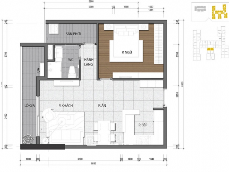 01 bedroom apartment for rent in Vinhomes Gallery 1