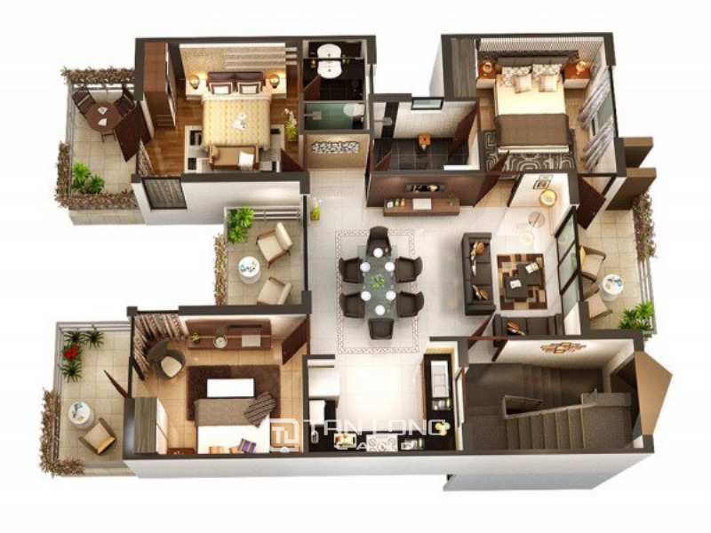 03 bedrooms apartment for rent in Vinhomes Gallery 1
