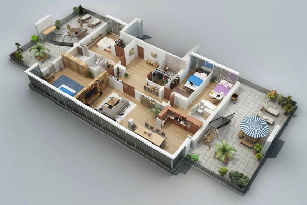 04 bedrooms apartment for rent in Vinhomes Gallery