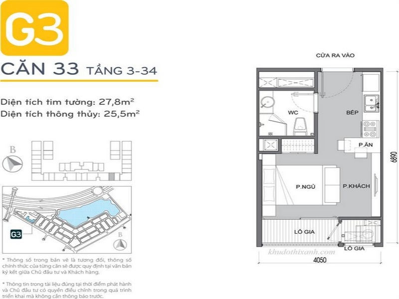 27.8m2 - Studio Apartment for rent in Vinhomes Green Bay 6
