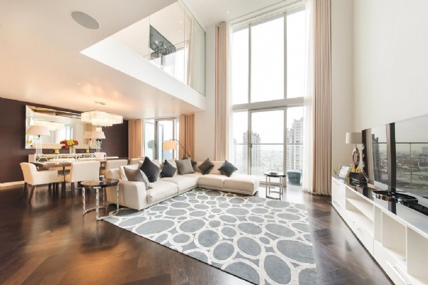 An artfully fully-furnished double-storey penthouse for rent in Vinhomes Ocean Park 2