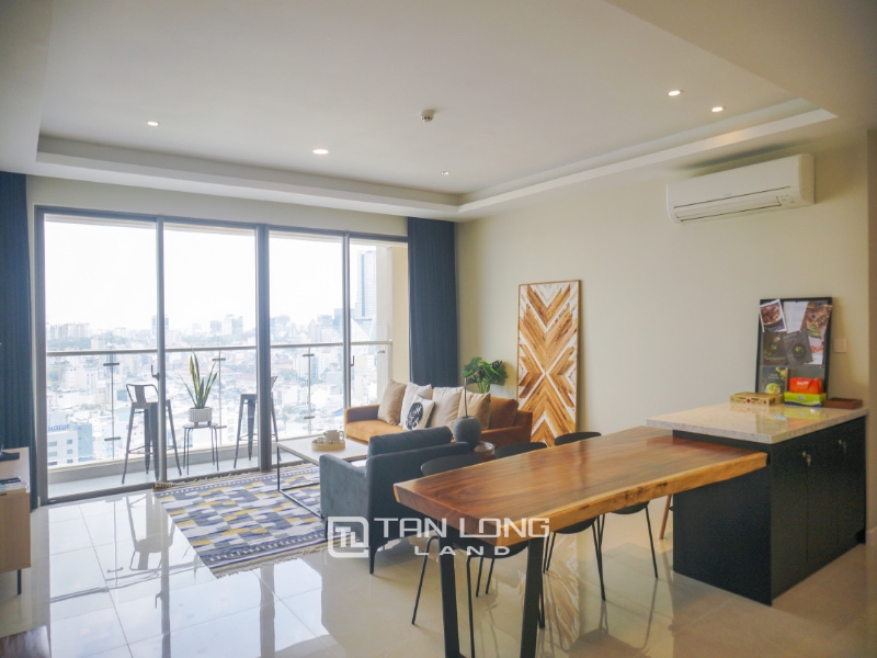 For rent CHCC No. 6 Doi Nhan, Ba Dinh, 76m2, 2BRs, nice furniture, 7.5mil / ton 1