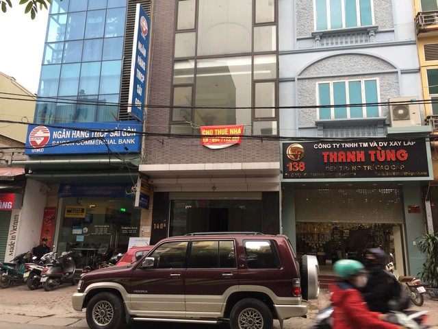 Street view house in Pho Vo street, Hai Ba Trung dist , Hanoi for lease